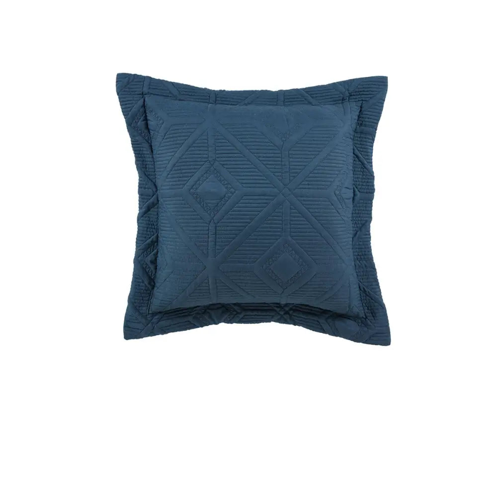 Bianca Kazimir Navy Square Filled Cushion - Home & Garden > Bedding
