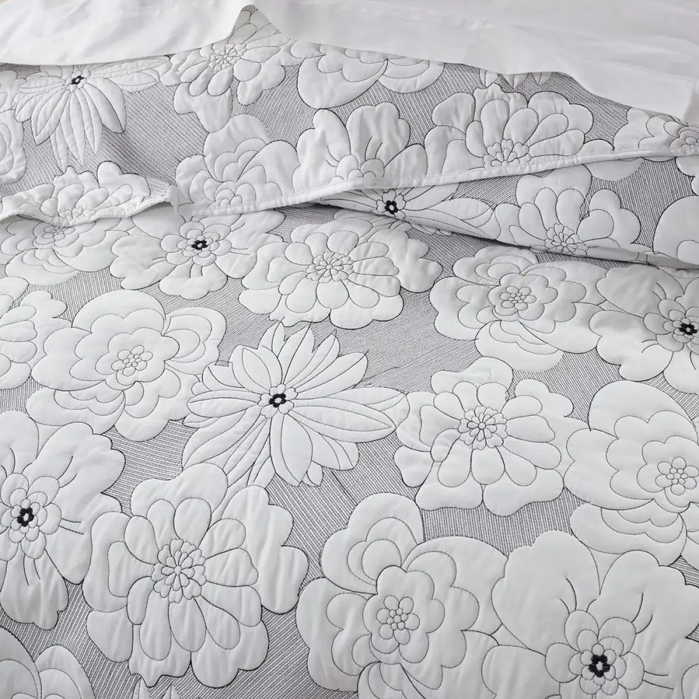 Bianca Leona White 4 Pcs Bedspread Set King - Home & Garden > Bedding