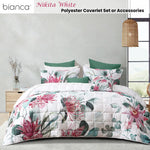 Bianca Nikita White Polyester Coverlet Set Super King - Home & Garden > Bedding