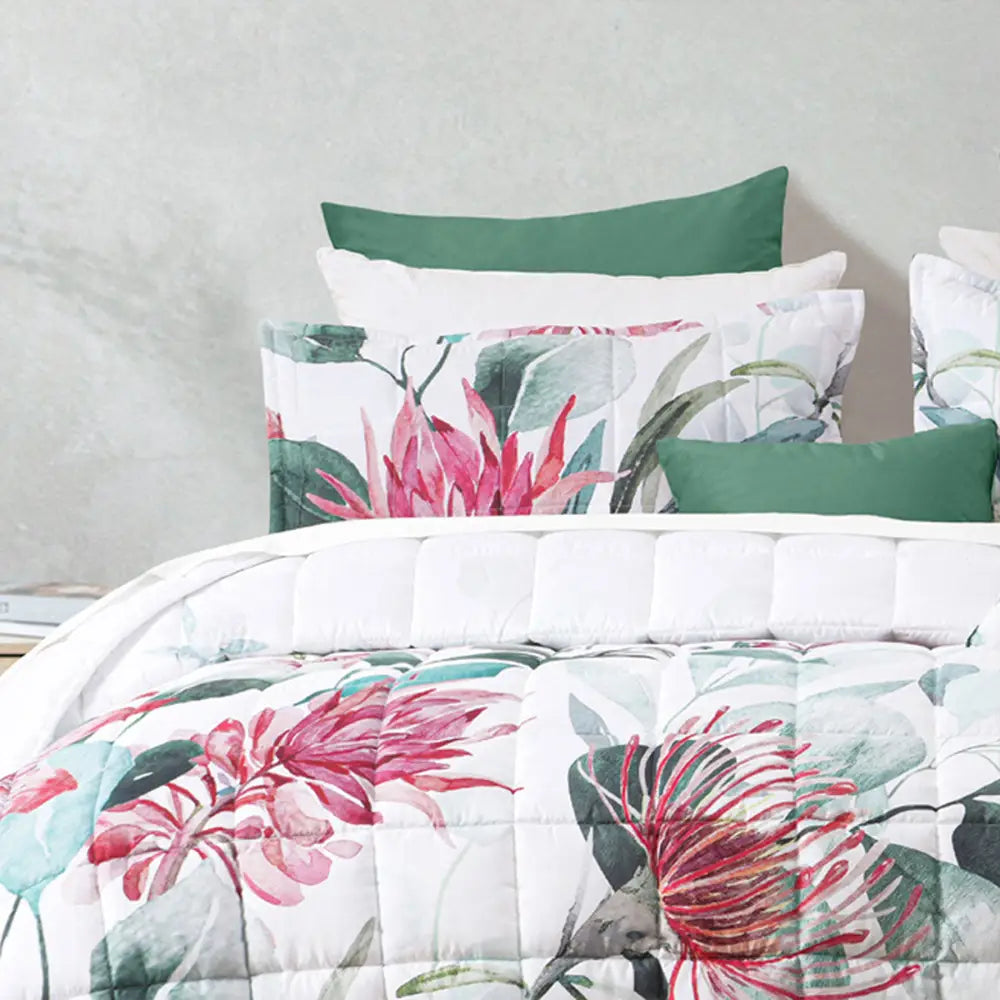 Bianca Nikita White Polyester Coverlet Set Super King - Home & Garden > Bedding