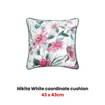Bianca Nikita White Square Filled Cushion - Home & Garden > Bedding