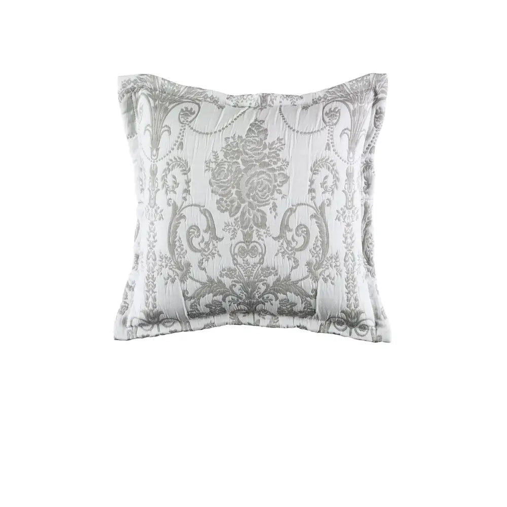 Bianca Olivia Grey Square Filled Cushion - Home & Garden > Bedding