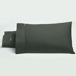 Bianca Pair of 500TC Cotton Sateen Standard Pillowcases Charcoal - Home & Garden > Bedding > Pillowcases