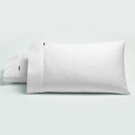 Bianca Pair of 500TC Cotton Sateen Standard Pillowcases White - Home & Garden > Bedding > Pillowcases