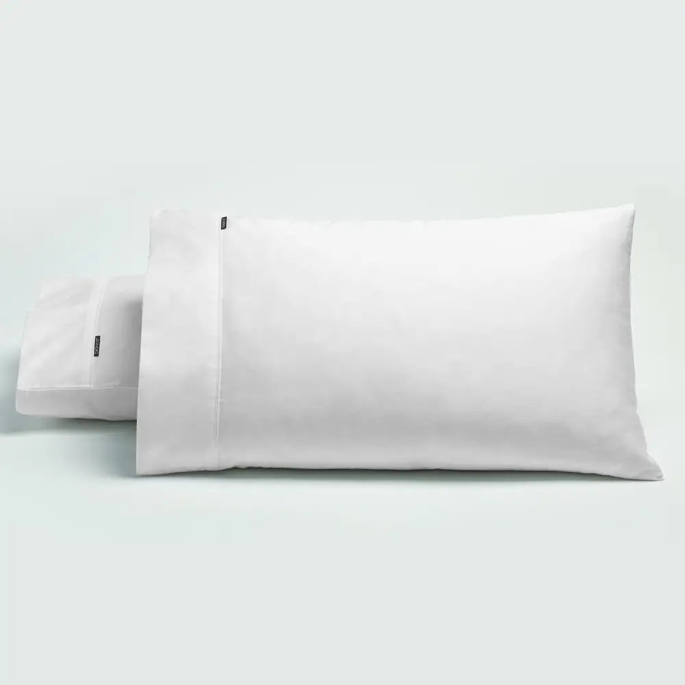 Bianca Pair of 500TC Cotton Sateen Standard Pillowcases White - Home & Garden > Bedding > Pillowcases