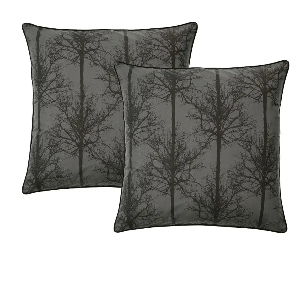 Bianca Pair of Alpine Stag Taupe European Pillowcases - Home & Garden > Bedding