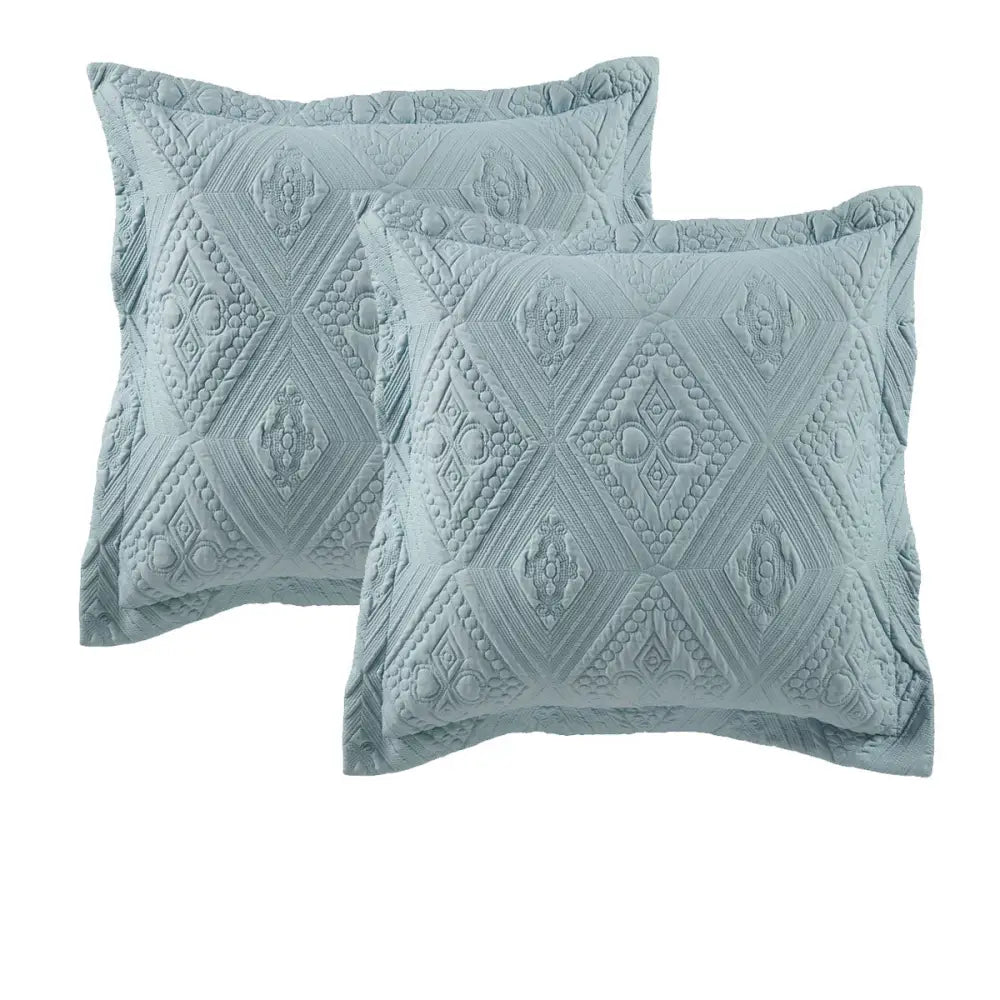 Bianca Pair of Aspen Sky Blue European Pillowcases - Home & Garden > Bedding