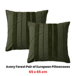 Bianca Pair of Avery Forest European Pillowcases 65 x 65cm - Home & Garden > Bedding > Pillowcases