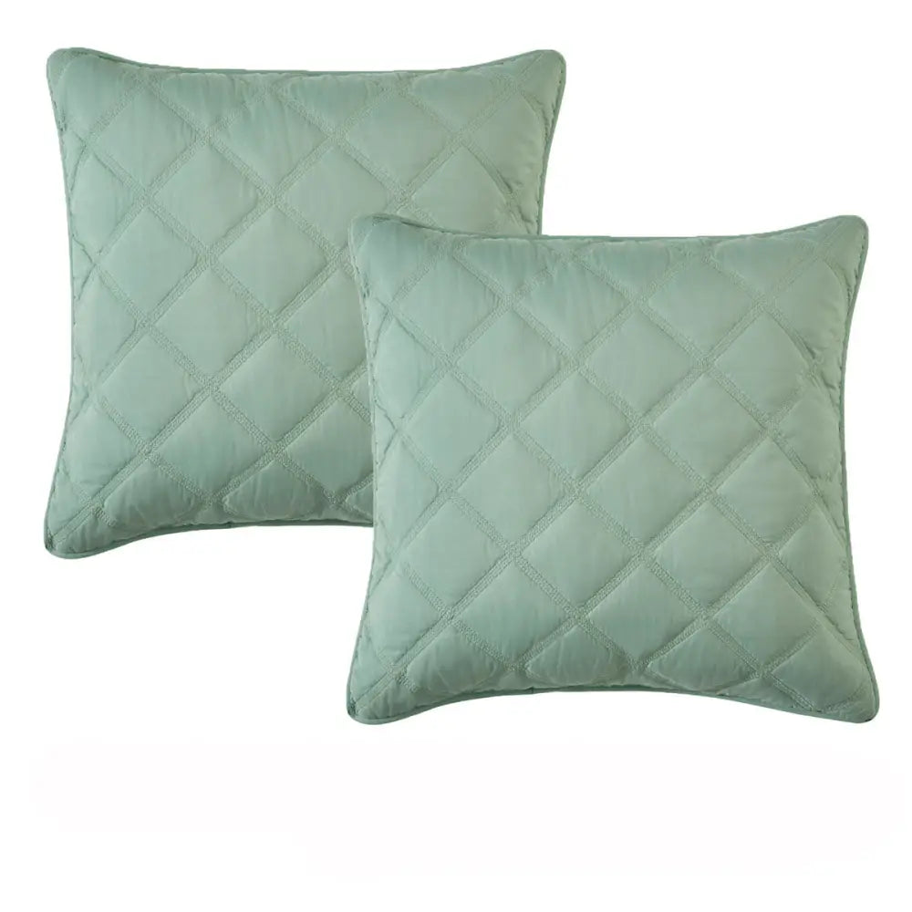 Bianca Pair of Barclay Olive European Pillowcases 65 x 65cm - Home & Garden > Bedding > Pillowcases
