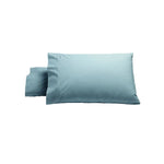 Bianca Pair of Heston Cotton Percale Standard Pillowcases Steel Blue - Home & Garden > Bedding > Pillowcases