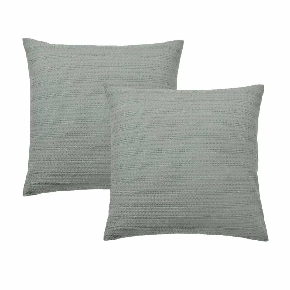 Bianca Pair of Kahlani Sage European Pillowcases 65 x 65cm - Home & Garden > Bedding > Pillowcases