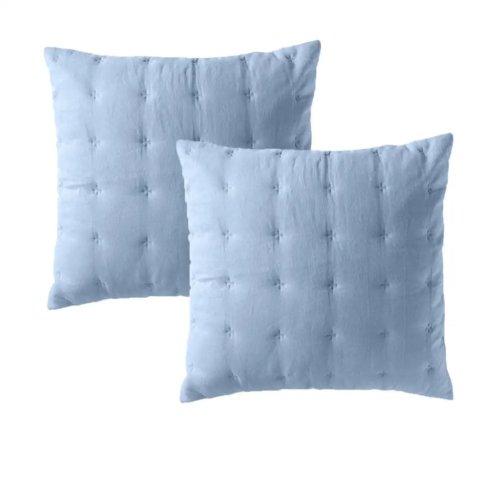 Bianca Pair of Langston Blue European Pillowcases - Home & Garden > Bedding > Pillowcases