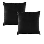 Bianca Pair of Vivid Coordinates European Pillowcases Black 65 x 65 cm - Home & Garden > Bedding > Pillowcases