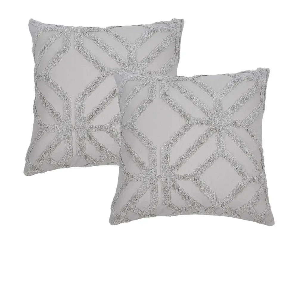 Bianca Pair of Willow Silver European Pillowcases - Home & Garden > Bedding > Pillowcases