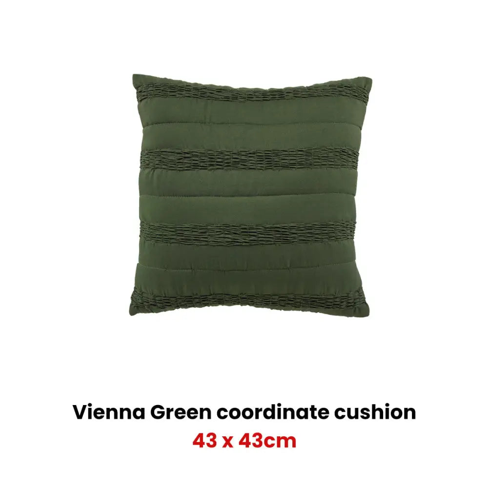 Bianca Vienna Green Coordinate Square Filled Cushion - Home & Garden > Bedding