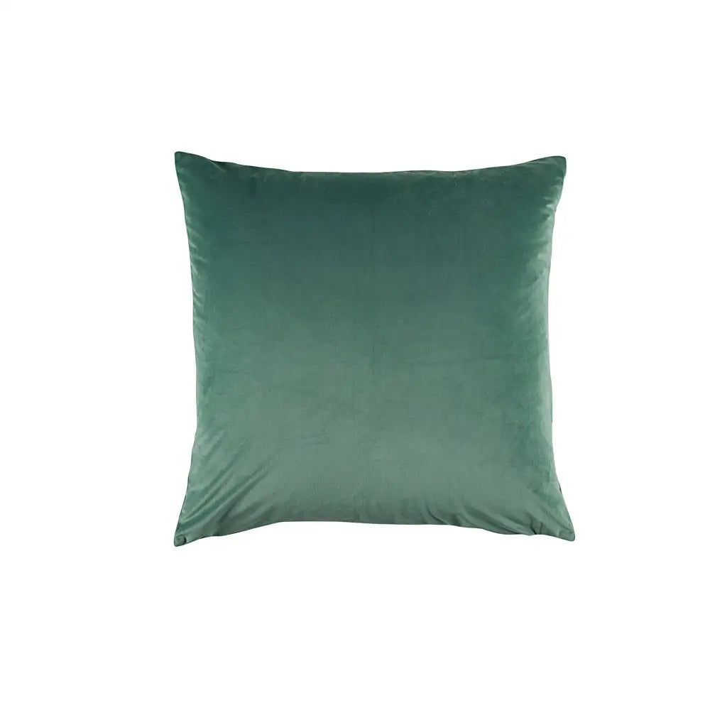 Square emerald green Velvet Sage throw pillow from the Bianca Vivid Coordinate Velvet collection