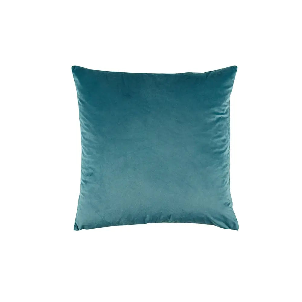 Teal velvet square cushion from the Bianca Vivid Coordinate collection for elegant decor
