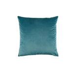 Teal velvet square cushion from the Bianca Vivid Coordinate collection for elegant decor