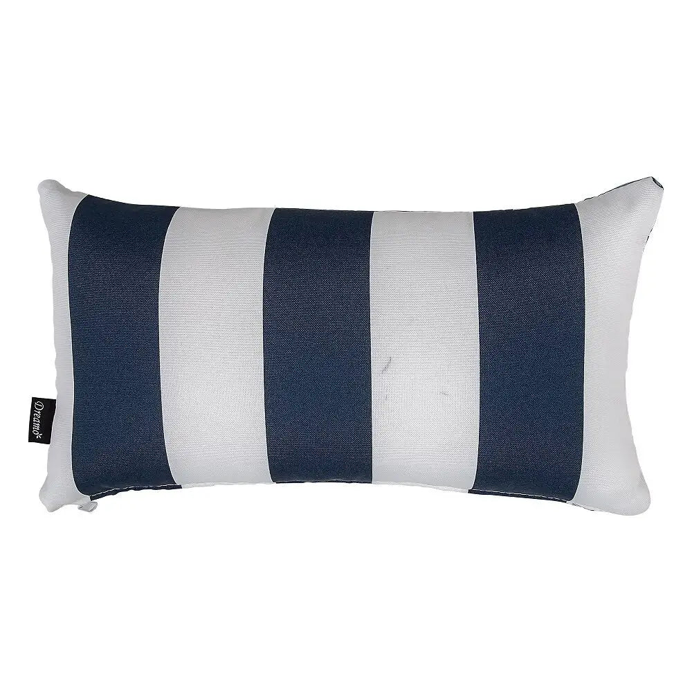 Bicolour Outdoor Lumbar Cushion Pillows - Furniture > Outdoor