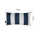 Bicolour Outdoor Lumbar Cushion Pillows - Furniture > Outdoor