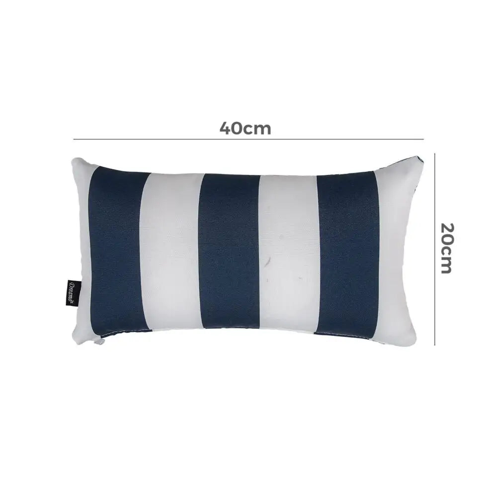 Bicolour Outdoor Lumbar Cushion Pillows - Furniture > Outdoor