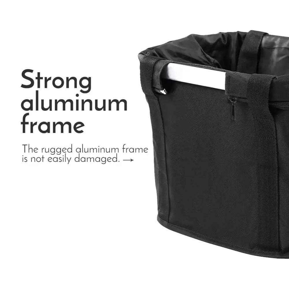 Bike Basket Folding Cat Dog Carrier Bicycle Handlebar Bag Quick Release Detachable Storage Basket - Pet Care > Cat