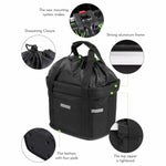 Bike Basket Folding Cat Dog Carrier Bicycle Handlebar Bag Quick Release Detachable Storage Basket - Pet Care > Cat