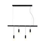 Bikkel 4 Lights Pendant Light - Black - Home & Garden > Lighting