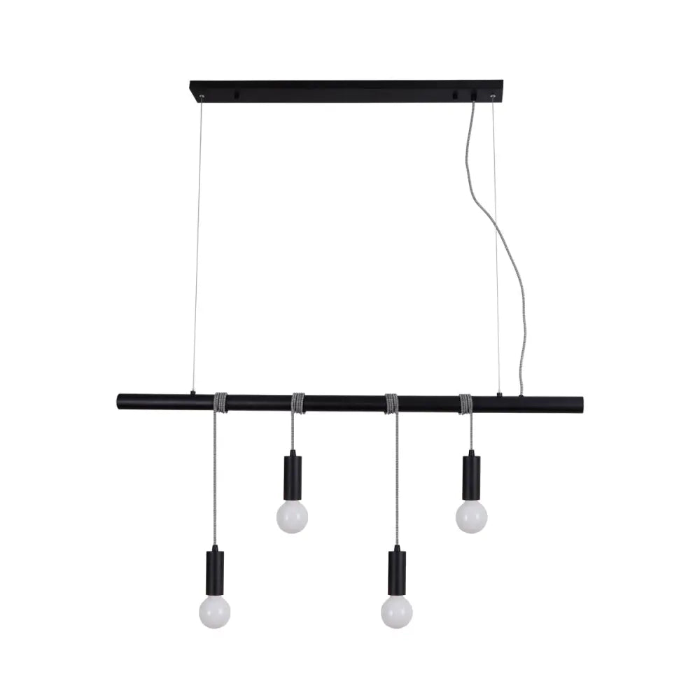 Bikkel 4 Lights Pendant Light - Black - Home & Garden > Lighting