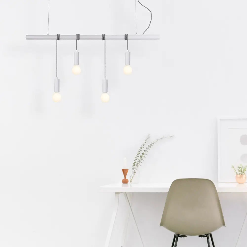 Bikkel 4 Lights Pendant Light - White - Home & Garden > Lighting