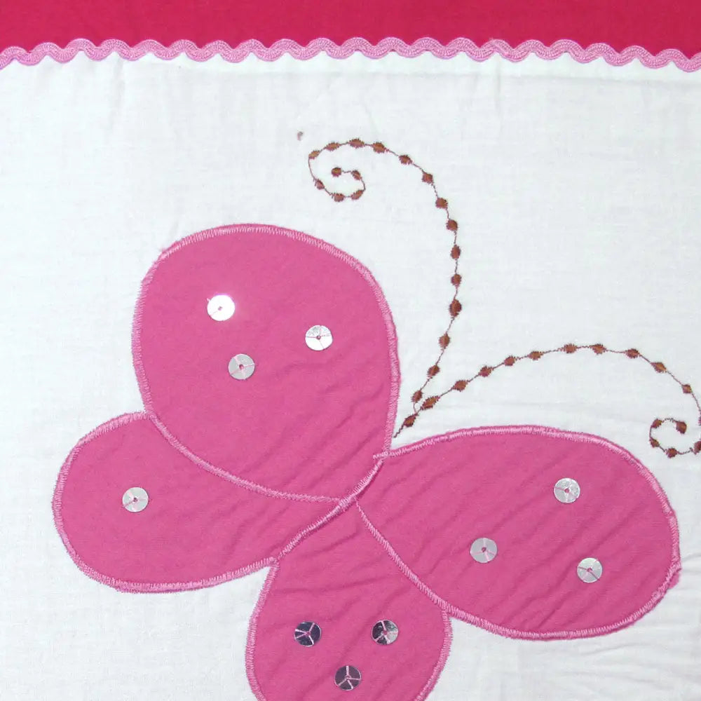 Bindi Butterfly Embroidered Quilt Cover Set Single - Home & Garden > Bedding