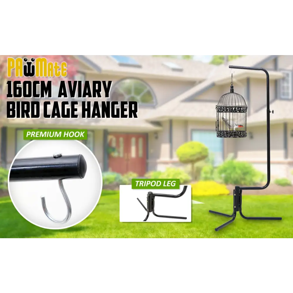 Bird Cage Hanger Stand Parrot Aviary SOLO 160cm - Pet Care > Bird > Bird Cages & Stands