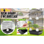Bird Cage Parrot Aviary 2IN1 Design VEER 92cm - Pet Care > Bird > Bird Cages & Stands