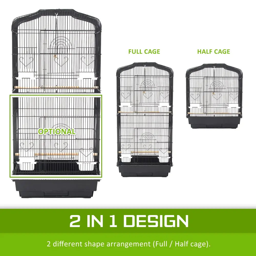 Bird Cage Parrot Aviary 2IN1 Design VEER 92cm - Pet Care > Bird > Bird Cages & Stands