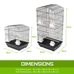Bird Cage Parrot Aviary 2IN1 Design VEER 92cm - Pet Care > Bird > Bird Cages & Stands
