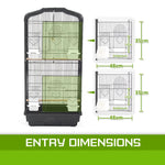 Bird Cage Parrot Aviary 2IN1 Design VEER 92cm - Pet Care > Bird > Bird Cages & Stands