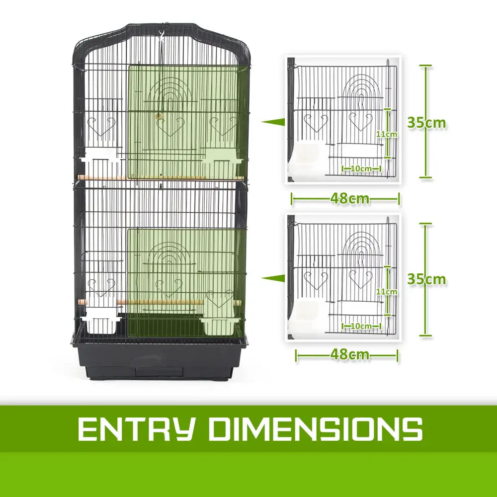 Bird Cage Parrot Aviary 2IN1 Design VEER 92cm - Pet Care > Bird > Bird Cages & Stands