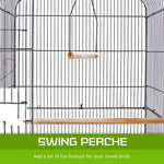 Bird Cage Parrot Aviary 2IN1 Design VEER 92cm - Pet Care > Bird > Bird Cages & Stands
