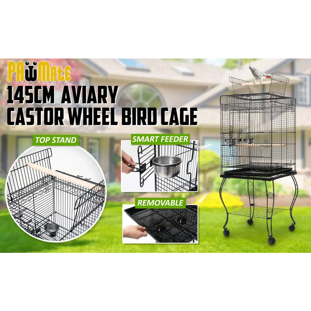 Bird Cage Parrot Aviary ALTO 145cm - Pet Care > Bird > Bird Cages & Stands