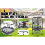 Bird Cage Parrot Aviary TENOR 203cm - Pet Care > Bird > Bird Cages & Stands