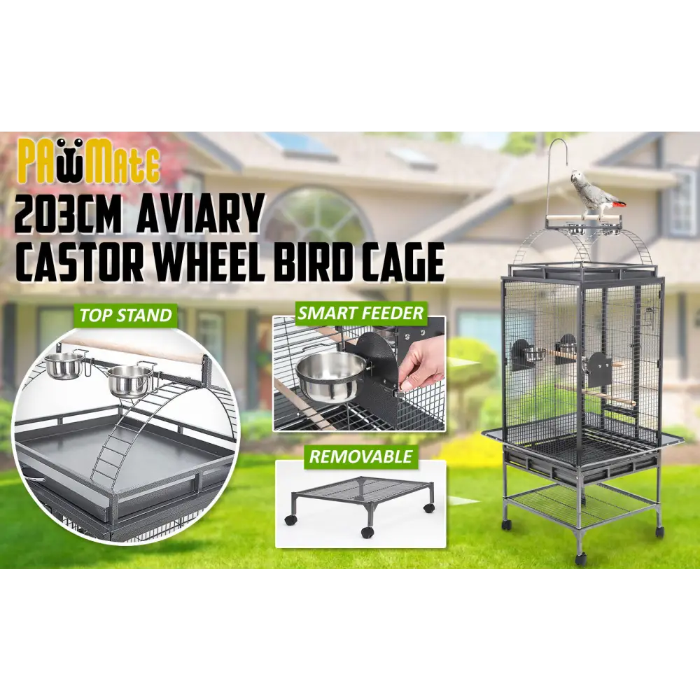 Bird Cage Parrot Aviary TENOR 203cm - Pet Care > Bird > Bird Cages & Stands