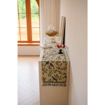 Birds & Branch Table Runner - Jacquard Woven Beige with Tassels(33X240CM) - Home & Garden > Decor > Vases & Table Decor