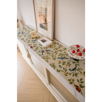 Birds & Branch Table Runner - Jacquard Woven Beige with Tassels(33X350CM) - Home & Garden > Decor > Vases & Table Decor