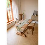 Birds & Branch Table Runner - Jacquard Woven Beige with Tassels(33X220CM) - Home & Garden > Decor > Vases & Table Decor