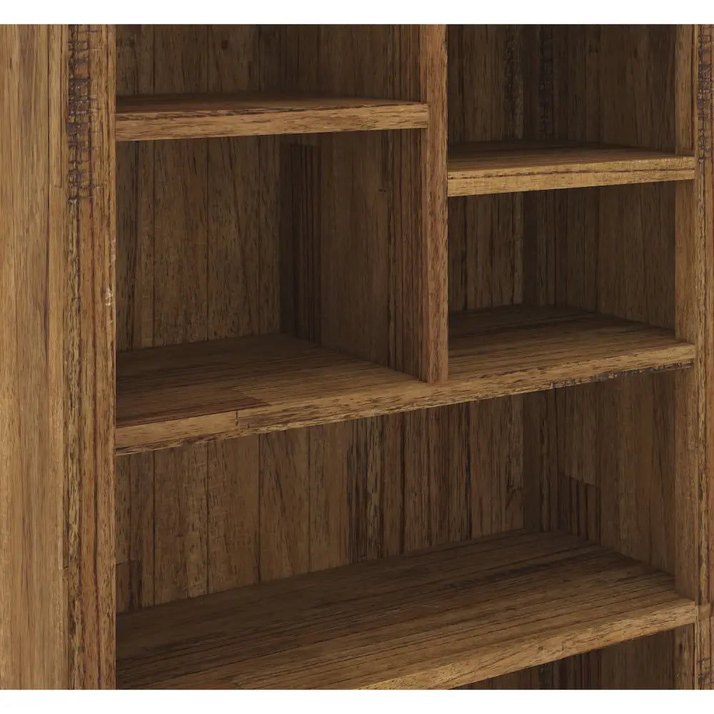 Birdsville Bookshelf Bookcase Display Unit Solid Mt Ash Timber Wood - Brown - Furniture > Living Room