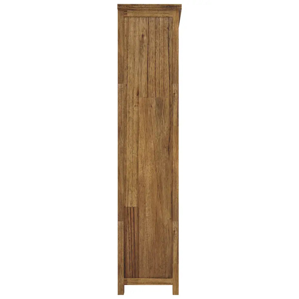 Birdsville Bookshelf Bookcase Display Unit Solid Mt Ash Timber Wood - Brown - Furniture > Living Room