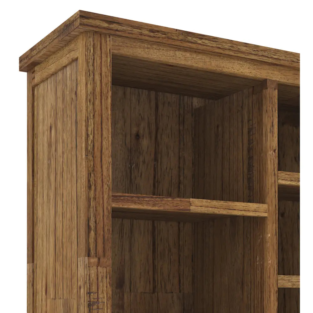 Birdsville Bookshelf Bookcase Display Unit Solid Mt Ash Timber Wood - Brown - Furniture > Living Room