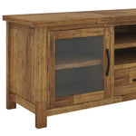 Birdsville ETU Entertainment TV Unit 223cm 2 Door 2 Drawer Mt Ash Wood - Brown - Furniture > Living Room