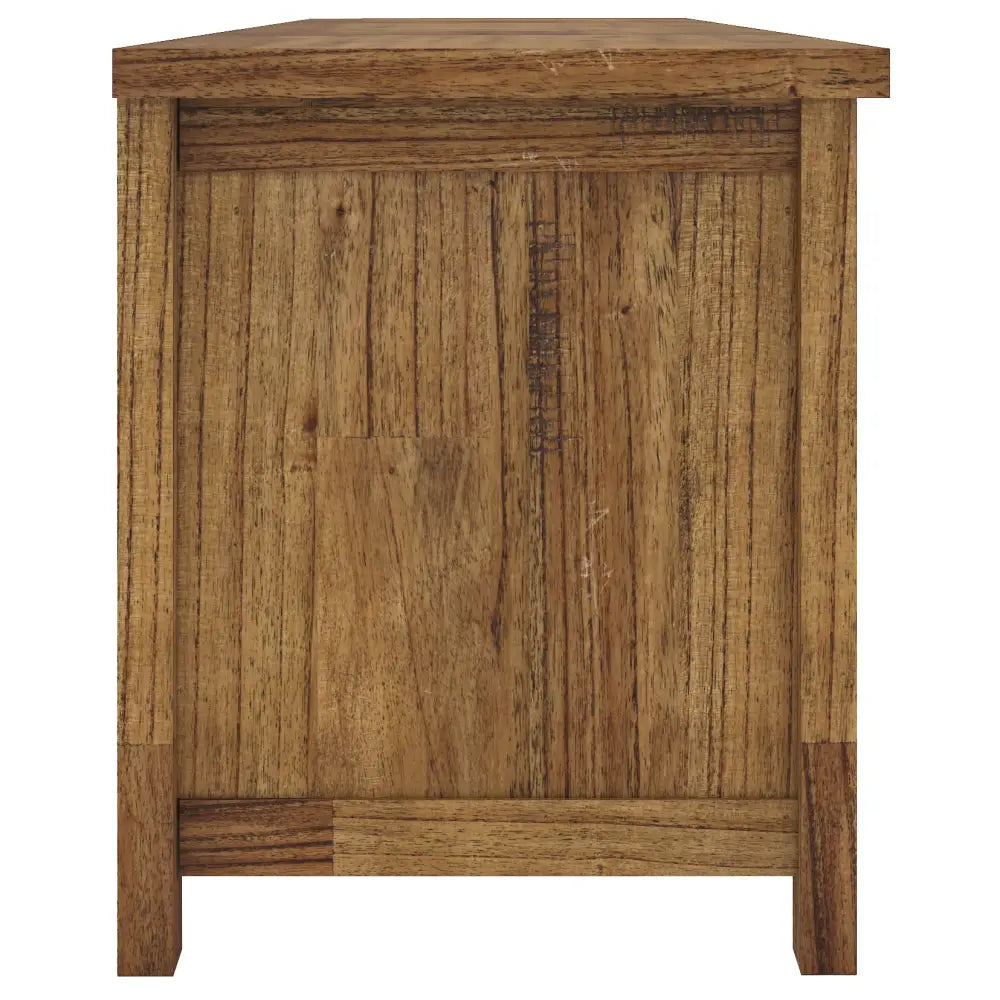 Birdsville ETU Entertainment TV Unit 223cm 2 Door 2 Drawer Mt Ash Wood - Brown - Furniture > Living Room