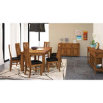 Birdsville PU Seat Dining Chair Set of 2 Solid Ash Wood Dining Furniture -Brown - Furniture > Dining